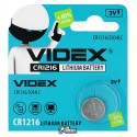 Батарейка CR1216 Videx, 1шт.