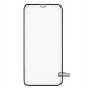 Закаленное защитное стекло для iPhone X, iPhone Xs, iPhone 11 Pro, 3D, Silicone Edge, прозрачное