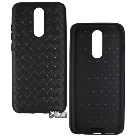 Чехол для Xiaomi Redmi 8, Weaving Case, силикон, черный Чехол для Xiaomi Redmi 8, Weaving Case, силикон, черный