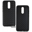 Чохол для Xiaomi Redmi 8, Weaving Case, силікон, чорний