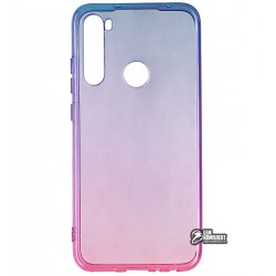Чехол для Xiaomi Redmi Note 8, Gradient Design, силиконовый, ультратонкий (blue-pink)