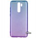 Чехол для Xiaomi Redmi Note 8 Pro, Gradient Design, силиконовый, ультратонкий (blue-purple)
