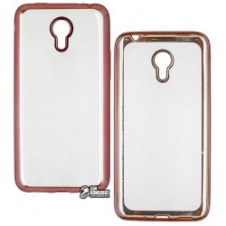 Чехол для Meizu M1 Note, силиконовый, прозрачный, с рамкой