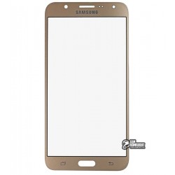 Стекло корпуса для Samsung J700F/DS Galaxy J7, J700H/DS Galaxy J7, J700M/DS Galaxy J7, золотистое