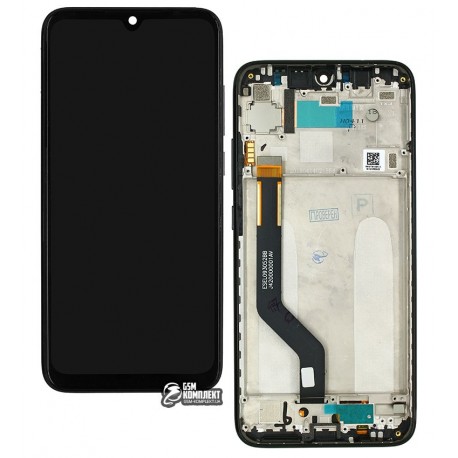 Дисплей Xiaomi Redmi Note 7, Redmi Note 7 Pro, черный, с сенсорным экраном (дисплейный модуль), с рамкой, Original (PRC)