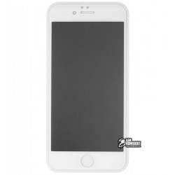 Закаленное защитное стекло для iPhone 6, iPhone 6s, 2,5D, Full Glue, Антишпион, белое