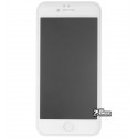 Захисне скло для iPhone 6, iPhone 6s, 2,5D, Full Glue, Антишпіон, білий колір