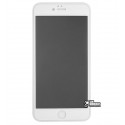 Захисне скло для iPhone 6 Plus, iPhone 6s Plus, 2,5D, Full Glue, Антишпіон, білий колір