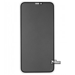 Закаленное защитное стекло для iPhone Xr, iPhone 11, 2.5D, Full Glue, Антишпион, черное