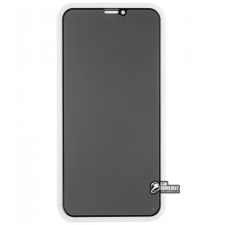 Закаленное защитное стекло для iPhone X, iPhone Xs, iPhone 11 Pro, 2.5D, Full Glue, Антишпион, черное