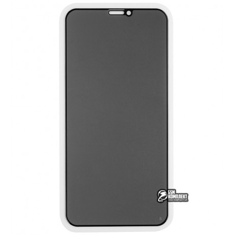 Закаленное защитное стекло для iPhone X, iPhone Xs, iPhone 11 Pro, 2.5D, Full Glue, Антишпион, черное