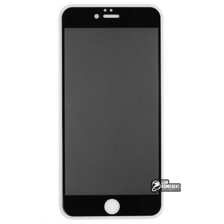 Закаленное защитное стекло для iPhone 6 Plus, iPhone 6s Plus, 2,5D, Full Glue, Антишпион, черное