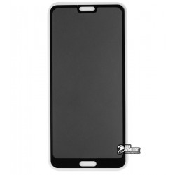 Загартоване захисне скло для Huawei Honor 10 (2018), 2.5D, Full Glue, Антишпіон, чорний колір