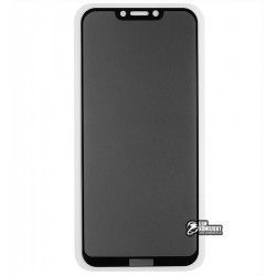 Закаленное защитное стекло для Huawei Honor Play, 2.5D, Full Glue, Антишпион, черное