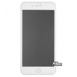 Закаленное защитное стекло для iPhone 7 Plus, iPhone 8 Plus, 2,5D, Full Glue, Антишпион, белое