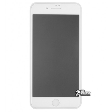 Закаленное защитное стекло для iPhone 7 Plus, iPhone 8 Plus, 2,5D, Full Glue, Антишпион, белое