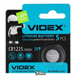 Батарейка CR1225 Videx, 1шт. Батарейка CR1225 Videx, 1шт.