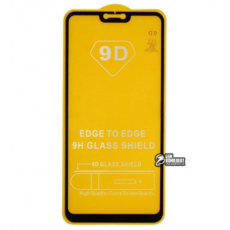 Закаленное защитное стекло для OnePlus 6, 0,26 mm 9H, 2.5D, Full Glue, черное
