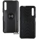 Чехол для Huawei P Smart Pro, Leather Design Case with Ring, силикон-пластик