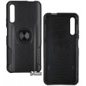 Чехол для Huawei P Smart Pro, Leather Design Case with Ring, силикон-пластик