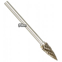 Борфреза гиперболическая крупная по металлу, длина рабочей части 13мм, хвостовик 3мм