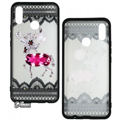 Чехол для Huawei P Smart Plus, Nova 3i, Lace, силиконовый, прозрачный, олень