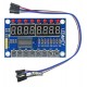 Модуль TM1638 - 8 семисегментных индикаторов + 8 светодиодов + 8 кнопок