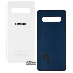Задняя панель корпуса для Samsung G973 Galaxy S10, белая Задняя панель корпуса для Samsung G973 Galaxy S10, белая