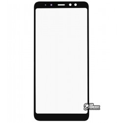 Стекло корпуса Samsung A730F Galaxy A8+ (2018), A730F/DS Galaxy A8+ (2018), черное