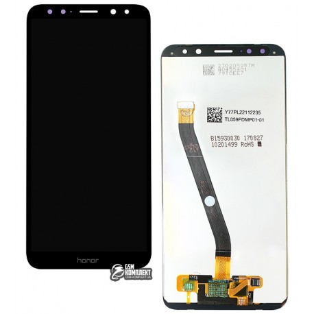 Дисплей Huawei Honor 9i (2017), Mate 10 Lite, черный, с сенсорным экраном, High Copy, RNE-L01/RNE-L21