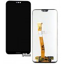 Дисплей для Huawei P20 Lite, чорний, з тачскріном, High quality, ANE-L21 / ANE-LX1