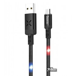 Кабель Micro-USB, Hoco U63 Spirit, 1,2м, 2,4А, с подсветкой