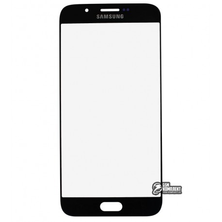 Скло корпусу для Samsung A800F Dual Galaxy A8, чорне