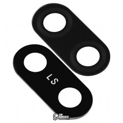 Стекло камеры Meizu Pro 7, размер 17x7,5 мм, черное