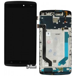 Дисплей для Lenovo A7010 X3 Lite, Vibe K4 Note, черный, в рамке, с сенсорным экраном (дисплейный модуль)