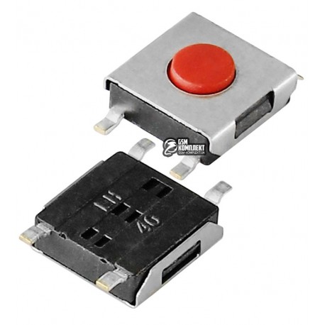 Кнопка тактовая SMD, 6 x 6 x 2,5 мм, 4pin
