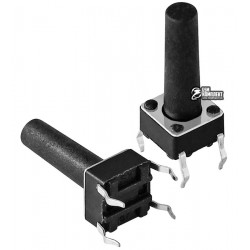 Кнопка тактовая 6 x 6 x 15 мм, 4pin Кнопка тактовая 6 x 6 x 15 мм, 4pin