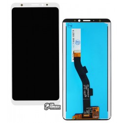 Дисплей для Meizu M8 (M813H), M8 Lite (M816H), V8, V8 Pro, белый, с сенсорным экраном, Original (PRC)