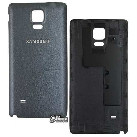 Задня кришка батареї для Samsung N910F Galaxy Note 4, N910H Galaxy Note 4, чорна