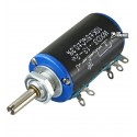 Резистор змінний дротяний 10 kOhm WXD3-13-2W, багатооборотний