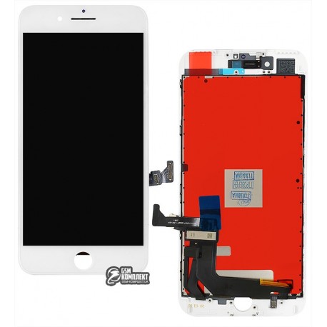 Дисплей для iPhone 7 Plus, белый, с сенсорным экраном (дисплейный модуль), с рамкой, Сopy, Tianma+