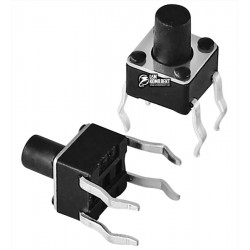 Кнопка тактовая 4,5 x 4,5 x 6 мм, 4pin Кнопка тактовая 4,5 x 4,5 x 6 мм, 4pin