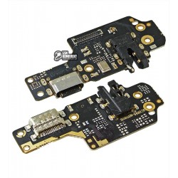 Шлейф для Xiaomi Redmi Note 8, коннектора наушников, коннектора зарядки, с микрофоном, с компонентами, плата зарядки