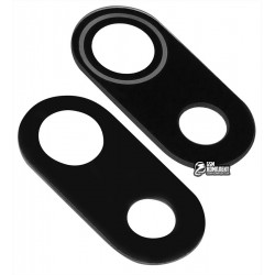 Стекло камеры для Xiaomi Redmi 8A, размер 17x8 мм, черное, без рамки