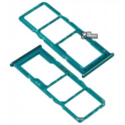 Держатель SIM-карты Samsung A307F/DS Galaxy A30s, зеленый