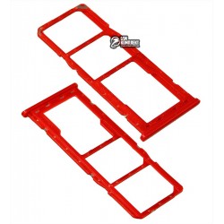 Держатель SIM-карты Samsung A107F/DS Galaxy A10s, красный Держатель SIM-карты Samsung A107F/DS Galaxy A10s, красный