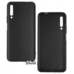 Чехол для Huawei P Smart Pro, Black Matt, силиконовый, черный