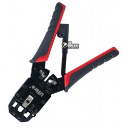 Клещи Ultra для обжима коннекторов 4P4C, 6P6C, 8P8C, 10P10C (RJ-45) с трещоткой