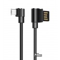 Кабель Micro-USB - USB, Hoco U37 Long roam charging, 1,2м, до 2,4А, з кутовим штекером,