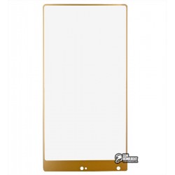 Закаленное защитное стекло для Xiaomi Mi MIX, 0,26 mm 9H, 2.5D, золотое